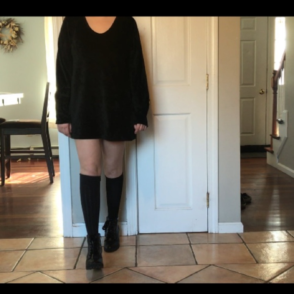 Pure Jill Velvet Shirt Dress